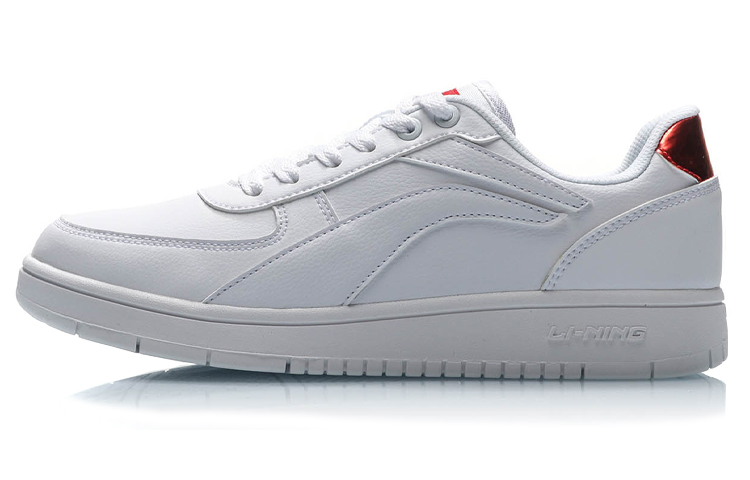 (Women) Li-Ning Classic Skateboarding Low 'White Refective Red' AGCP422-2