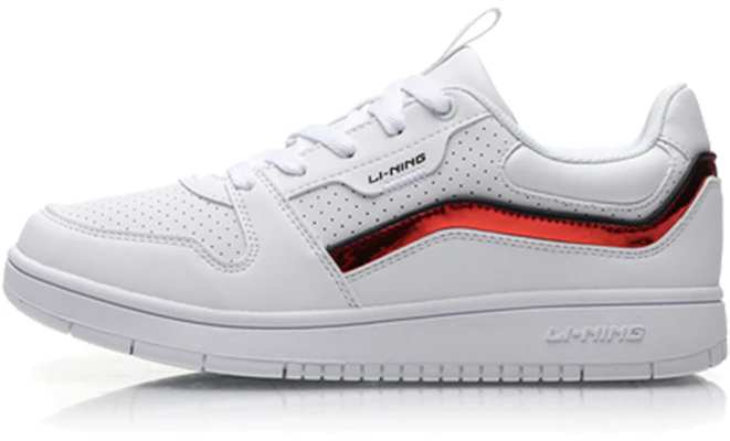 (Women) Li-Ning Classic Skateboarding Low 'White Red' AGCP252-3 Buy (Women) Li-Ning Classic Skateboarding Low 'White Red' AGCP252-3