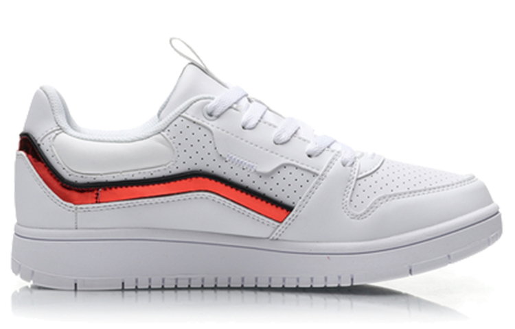 Order (Women) Li-Ning Classic Skateboarding Low 'White Red' AGCP252-3