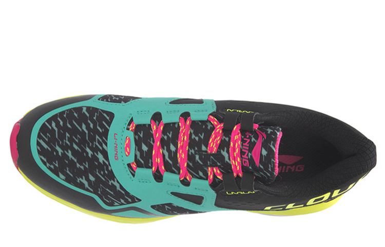Shop (Women) Li-Ning Cloud 2 'Black Green Yellow' ARHL058-3