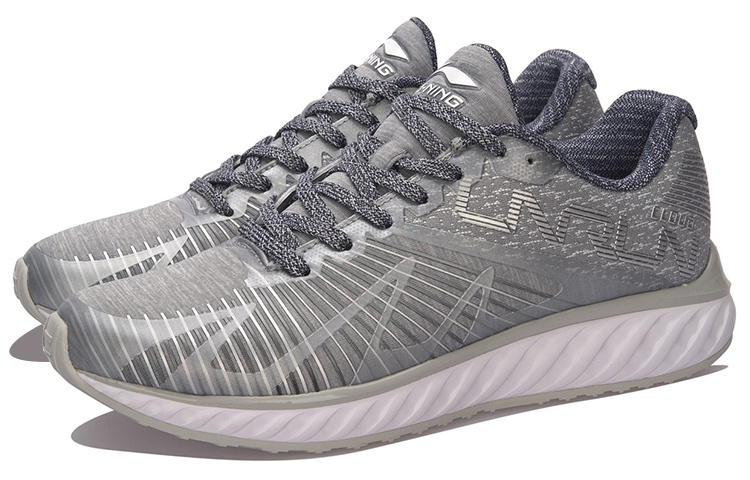 Lookbook (Women) Li-Ning Cloud 4 Flame 'Grey White' ARHM068-3