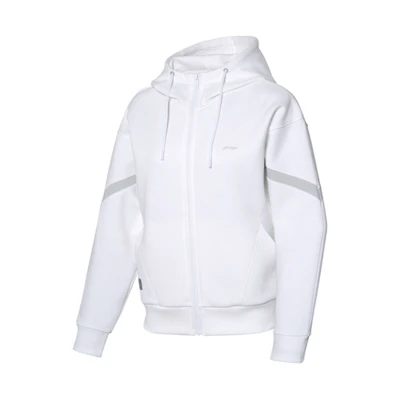 (Women) Li-Ning Colorblock Hoodie Jacket - White AWDQ052-2