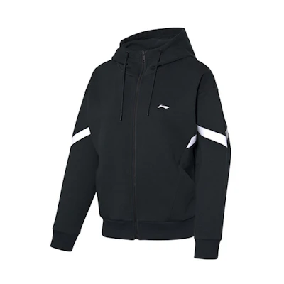 (Women) Li-Ning Colorblock Hoodie Jacket Black AWDQ052-1