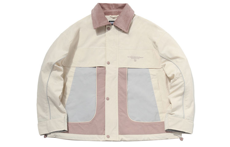 (Women) Li-Ning Colorblock Loose Fit Casual Jacket Eggnog Gray AFDR024-1