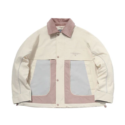 (Women) Li-Ning Colorblock Loose Fit Casual Jacket Eggnog Gray AFDR024-1