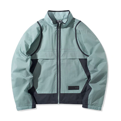 (Women) Li-Ning Colorblock Sports Jacket Gray Mist Green AFDQ158-1