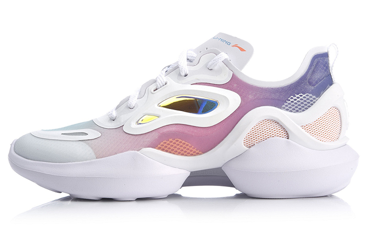 (Women) Li-Ning Comet 'White Purple' AGLQ038-7