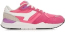 Order (W) Li-Ning Keselesaan Bernafas 'Ringkas Kasual Larian Merah Jambu Kelabu' ALCL006-10