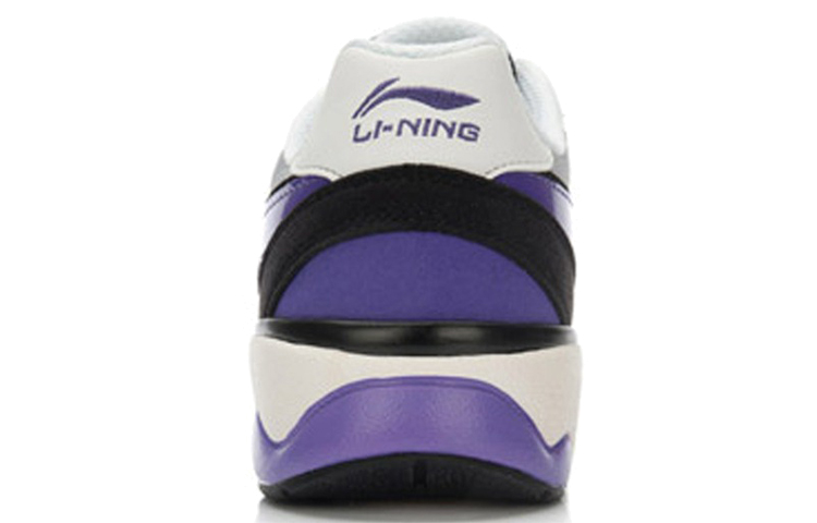 Shop (W) Kasut Lari Kasual Li-Ning Comfort Breathable 'Hitam Ungu' ALCL058-4