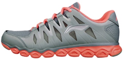 (Women) Li-Ning Comfort Breathable Low-Top Running 'Grey Orange' ARHH046-2 (Women) Li-Ning Comfort Breathable Low-Top Running 'Grey Orange' ARHH046-2