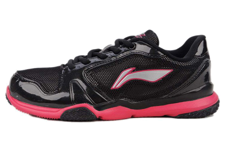 (Women) Li-Ning Comfort Breathable Low 'Black Red' ACGG016-1