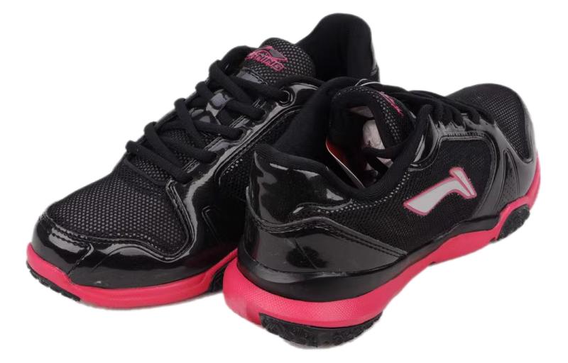 Shop (W) Li-Ning Zapatillas Transpirables Bajas 'Negro Rojo' ACGG016-1