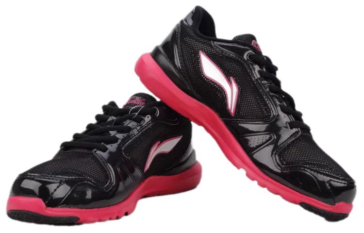 Purchase (W) Li-Ning Zapatillas Transpirables Bajas 'Negro Rojo' ACGG016-1