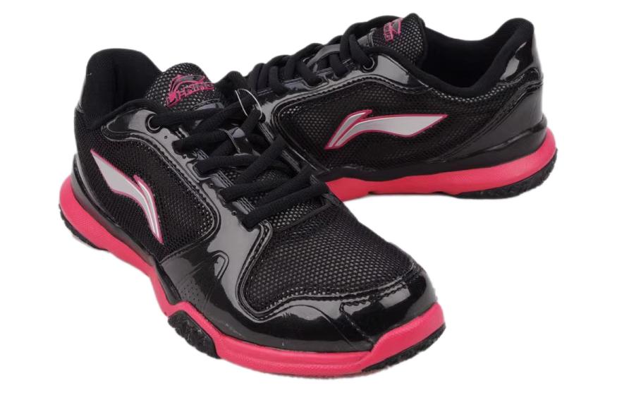 Details for (W) Li-Ning Zapatillas Transpirables Bajas 'Negro Rojo' ACGG016-1