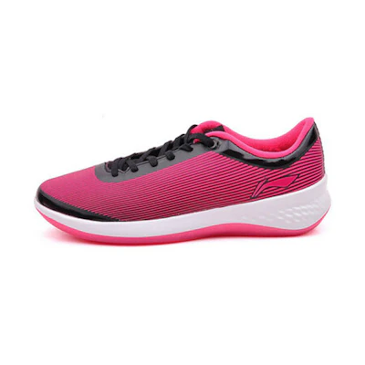 (W) Li-Ning CMFT Breathable Running Shoe 'Pink Black'