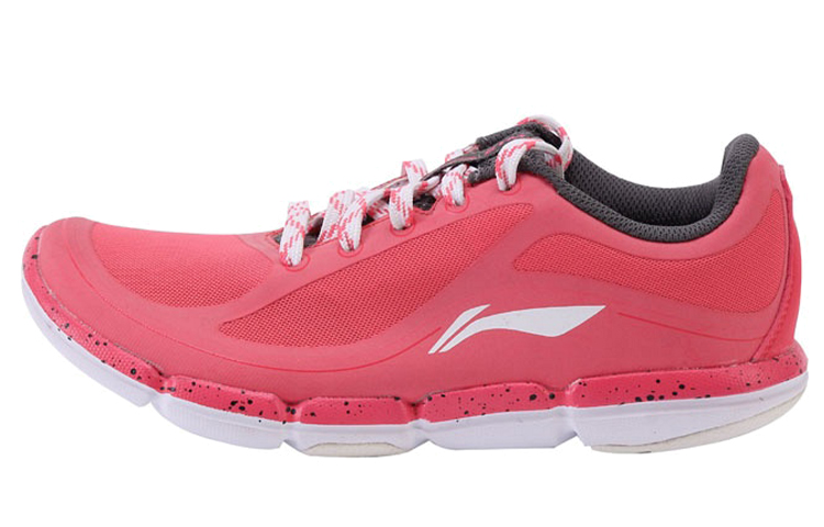 (Women) Li-Ning Comfort Breathable Running Shoes 'Pink White' ARKJ002-3