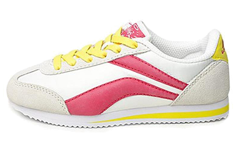 (Women) Li-Ning Comfort Breathable Running Shoes 'Grey Pink Yellow' ALCF152-1