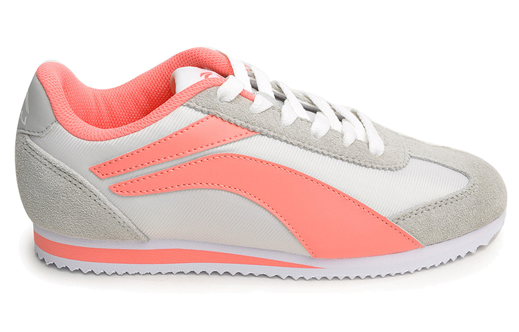 Order (W) Li-Ning Sepatu Lari Nyaman Bernapas 'Abu Putih Jingga' ALCH134-2