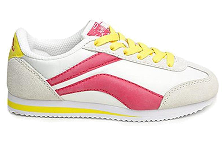 Order (W) Sepatu Lari Li-Ning Nyaman dan Bernapas 'Abu-Pink-Kuning' ALCF152-1
