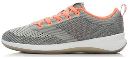 (Women) Li-Ning Comfort Breathable Running Sneaker 'Grey Orange' ACGJ028-3 (Women) Li-Ning Comfort Breathable Running Sneaker 'Grey Orange' ACGJ028-3