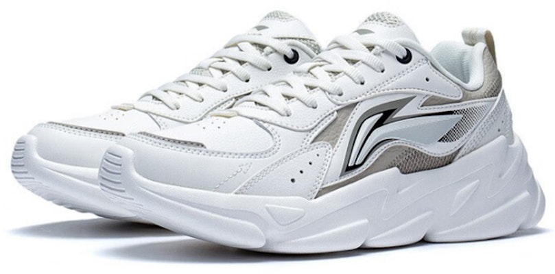 (Women) Li-Ning Comfort Casual 'White Grey' AGLS172-1 Lookbook (Women) Li-Ning Comfort Casual 'White Grey' AGLS172-1