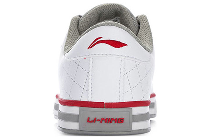 Shop LiNing李寧 舒適透氣休閒板鞋 女款 白灰