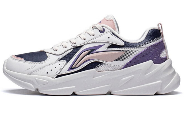 (Women) Li-Ning Comfort Casual 'White Purple' AGLS172-3