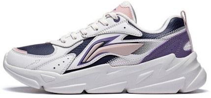(Women) Li-Ning Comfort Casual 'White Purple' AGLS172-3 (Women) Li-Ning Comfort Casual 'White Purple' AGLS172-3