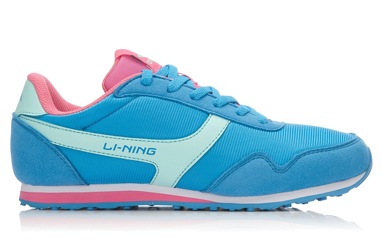 Order (W) 李寧快適通気ランニングシューズ「青ピンク」 ALCK076-4
