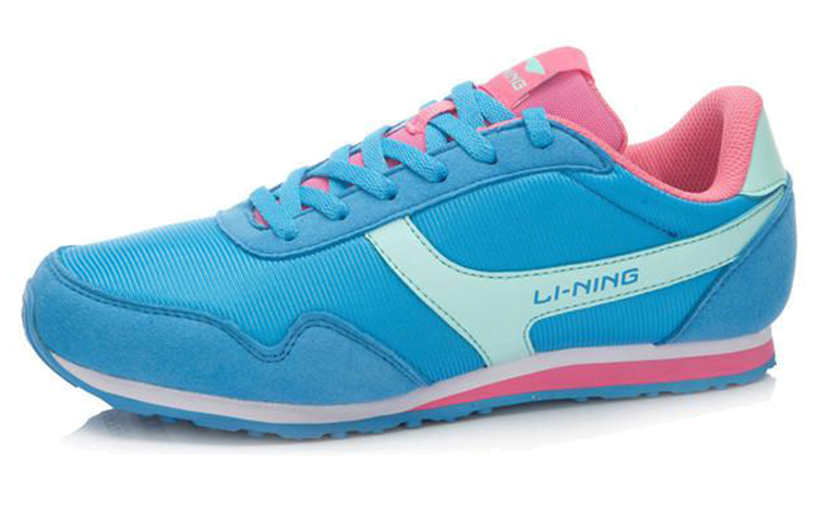 Lookbook (W) 李寧快適通気ランニングシューズ「青ピンク」 ALCK076-4