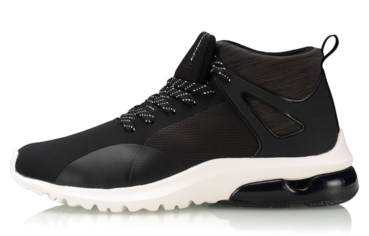(Women) Li-Ning Comfort Casual Mid-Top 'Black White' AGCP288-1