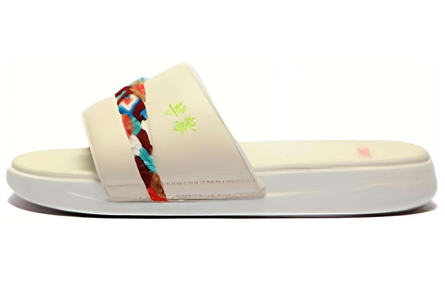 (Women) Li-Ning Comfort Casual Sport Slides 'Egg Milk Grey' AZSS002-2