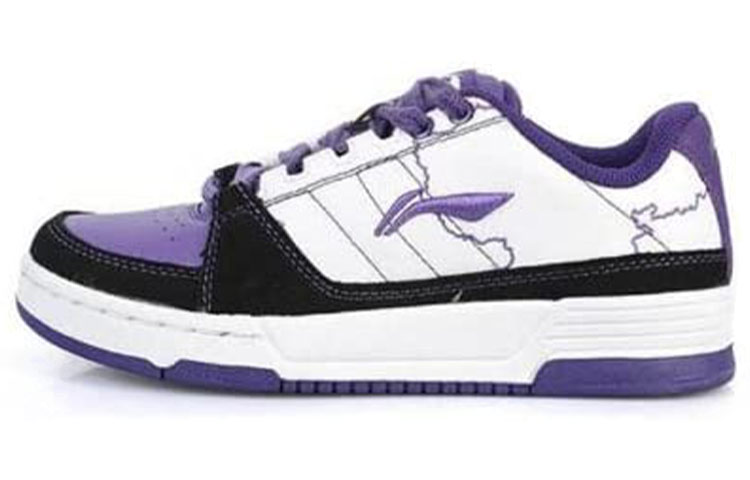 Buy LiNing李寧 舒適耐磨透氣 低筒休閒板鞋 女款 紫白