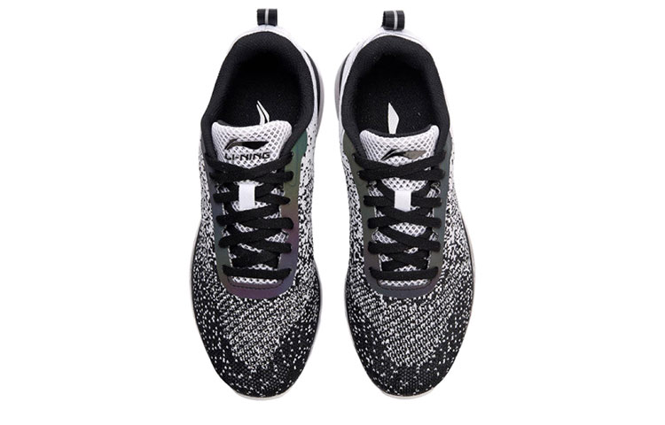 Shop (Women) Li-Ning Comfort Low-Top Running 'Black White' AGCN104-1