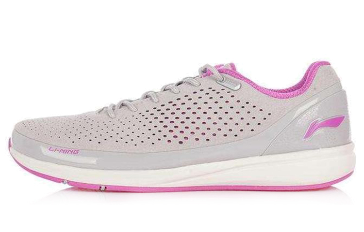 (Women) Li-Ning Comfort Low-Top Running Shoe 'Grey Purple' ACGH054-2