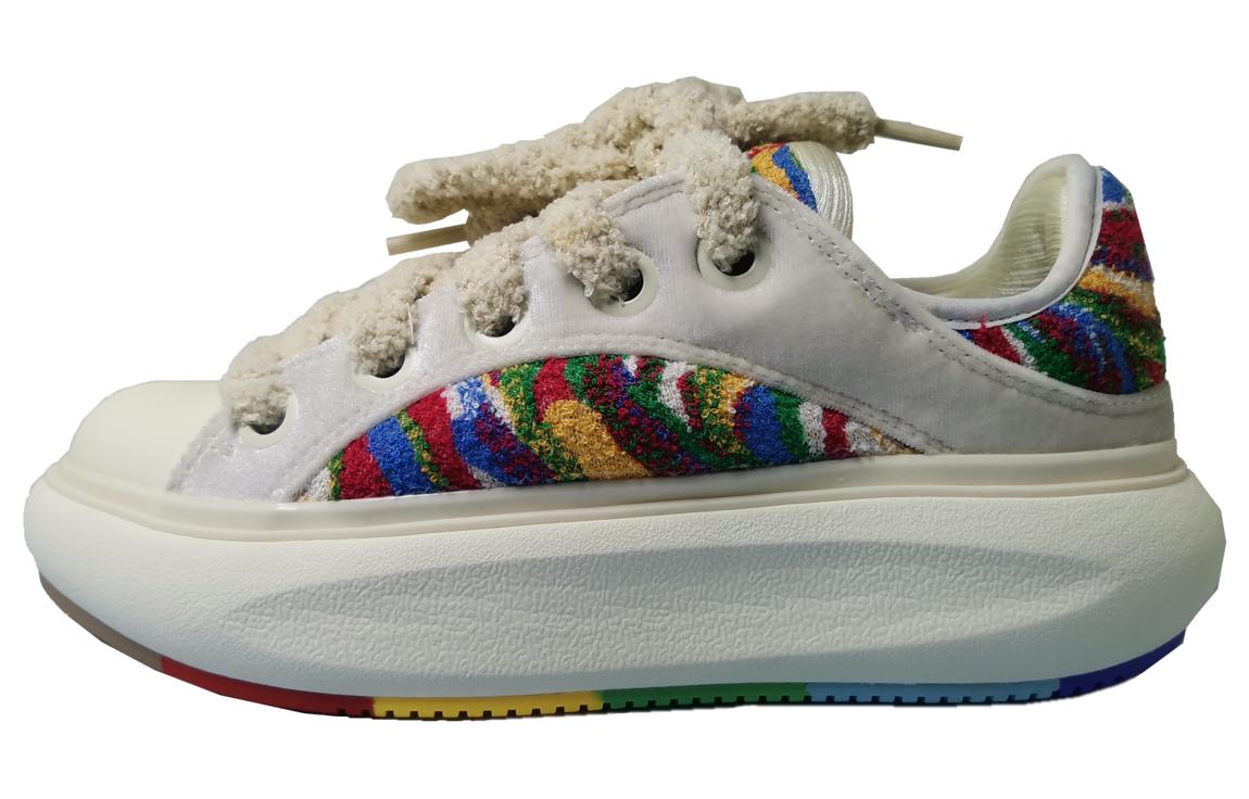 (Women) Li-Ning Comfort Low 'Beige Red Yellow' AZGT090-17