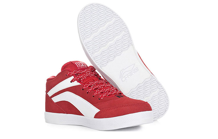 Lookbook (W) Li-Ning Comfort Mid-Top 'Putih Merah' Sneakers ALAH026-1
