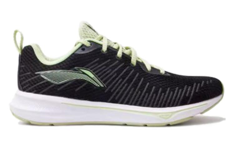 Order (W) Li-Ning Kasut Lari Rendah 'Hitam Hijau' - Keselesaan Lari ARMS024-1