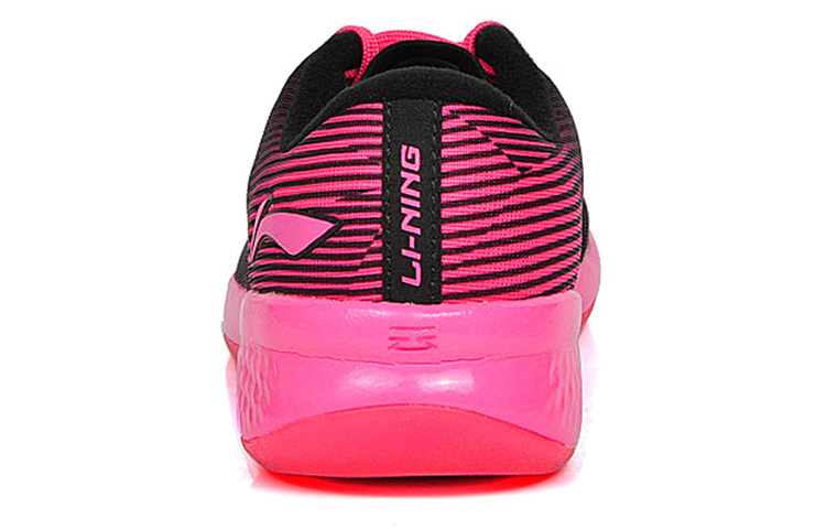 Shop (Women) Li-Ning Comfort Running Shoes 'Black Pink' ACGJ034-3