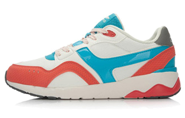 (Women) Li-Ning Comfort Running Shoes 'Blue Orange White' ALCL058-1