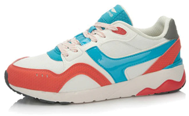 (Women) Li-Ning Comfort Running Shoes 'Blue Orange White' ALCL058-1 Lookbook (Women) Li-Ning Comfort Running Shoes 'Blue Orange White' ALCL058-1