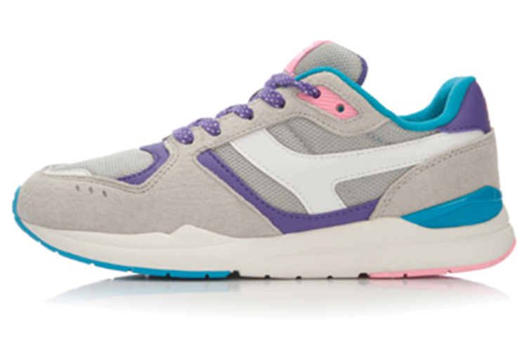 (Women) Li-Ning Comfort Running Shoes 'Grey Blue' ALCL006-3