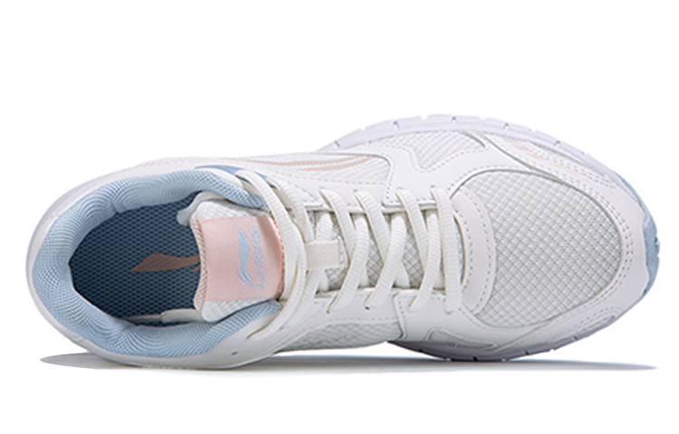 Shop (Women) Li-Ning Comfort Running Shoes 'White Blue' ARBQ044-1