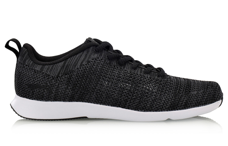 Order (W) 李宁舒适透气耐磨低帮休闲跑鞋‘黑白’ AGCM116-3