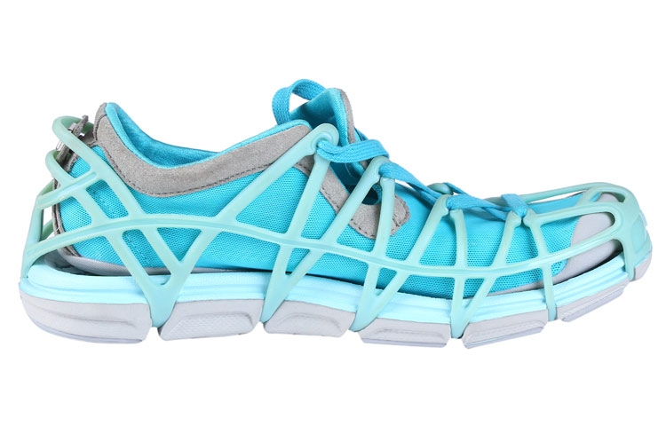 Order (W) Li-Ning Comfortabele Ademende Hardloopschoenen ''Blauw Grijs'' ACGF002-4