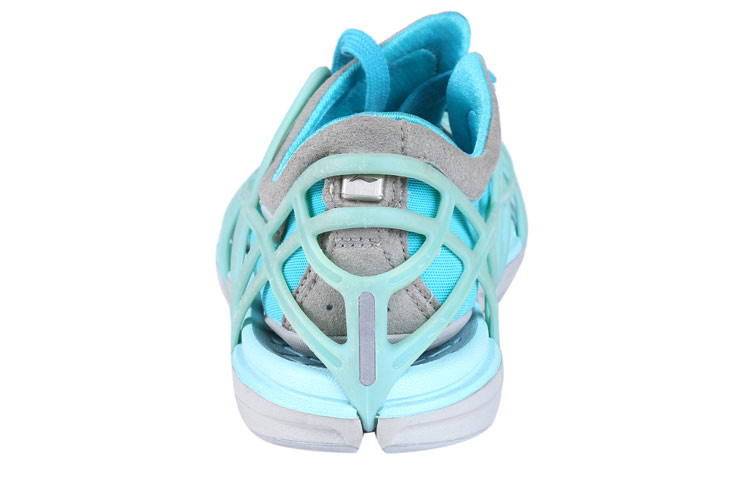 Shop (W) Li-Ning Comfortabele Ademende Hardloopschoenen ''Blauw Grijs'' ACGF002-4