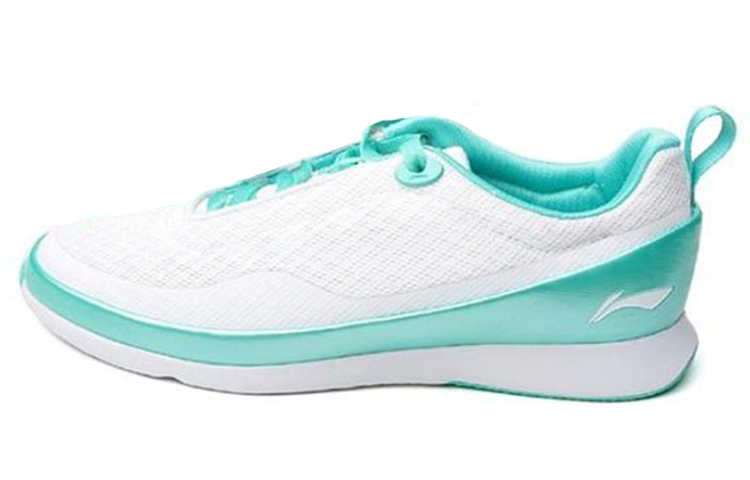 (Women) Li-Ning Comfortable Breathable Wear-Resistant Casual Running Shoes 'White Light Green' ACGG010-1