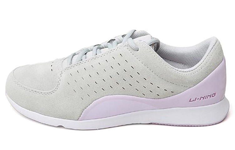 (Women) Li-Ning Comfortable Breathable Wear-Resistant Casual Running Shoes 'Grey' ACEG010-2