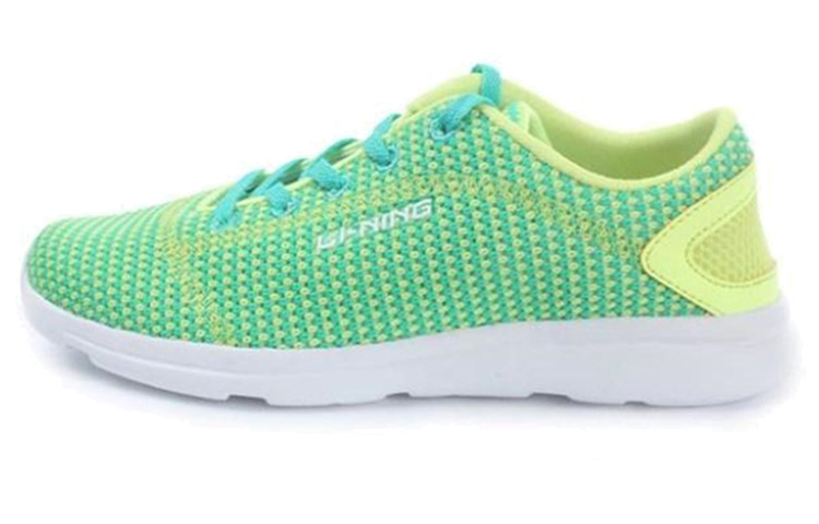 (Women) Li-Ning Comfortable Breathable Wear-Resistant Casual Low-Top Running Shoes 'Green' ARJK004-2