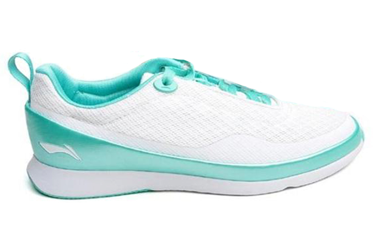 Order (W) Li-Ning Comfortabele Ademend Slijtvast Casual Hardloopschoenen ''Wit Lichtgroen'' ACGG010-1